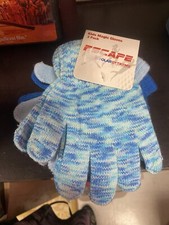 New-Children's Unisex- Warm Knitted Gloves- 3 Pack- Kids Magic Gloves Blue