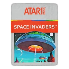 Vintage Style Retro Space Invaders ATARI Game Ultra-Soft Micro Fleece Blanket