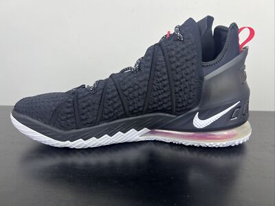 Men's Size 18 Nike Lebron 18 Bred Basketball Shoes CQ9283-001