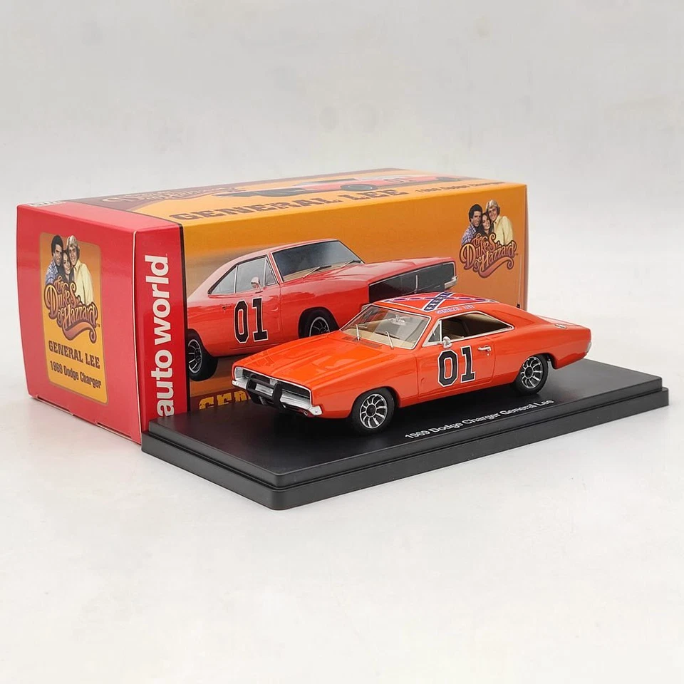 Cargador Auto World 1:43 Dg General Lee 1969 AWRSS1151 juguetes de resina modelos de automóviles Foto 3 de 4
