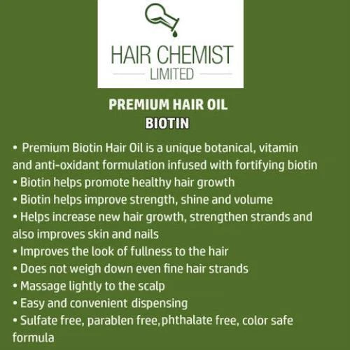 Hair Chemist Biotin Pro-Growth 优质头发油 7.1 盎司 — 第 3/4 张图片