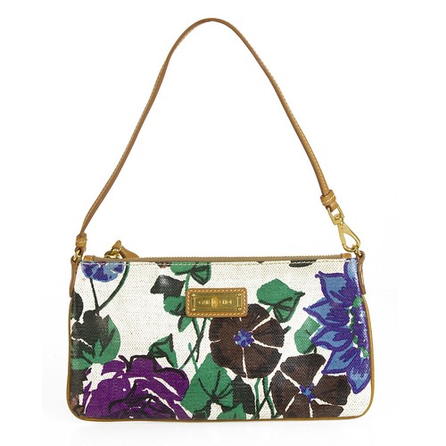 Car Shoe Multicolore Stampa Floreale Tela Borsa Pochette Zip Maglia  Pochette | eBay