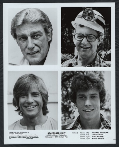 Scavenger Hunt ’79 RICHARD MULLIGAN TONY RANDALL WILLIE AAMES DIRK