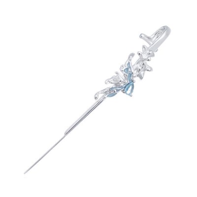 Delicate Alloy Ice Butterfly Ear Studs With Minimalist Style For Everyday Wear