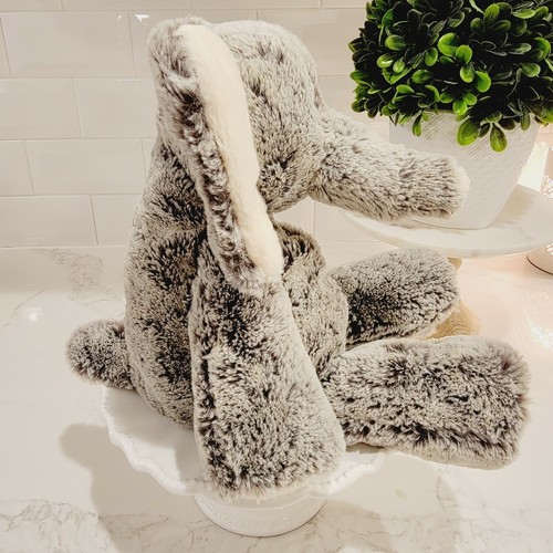 MARY MEYER Morbido Elefante Grigio e Bianco Orecchie Floppy Peluche Peluche Lovey Toy - Foto 3 di 10