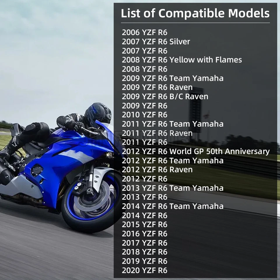 Exhaust Studs Muffler Bolts Nuts Gasket Kit for Yamaha YZF R6 YZF R6S 2006-2020 - Image 3 of 4