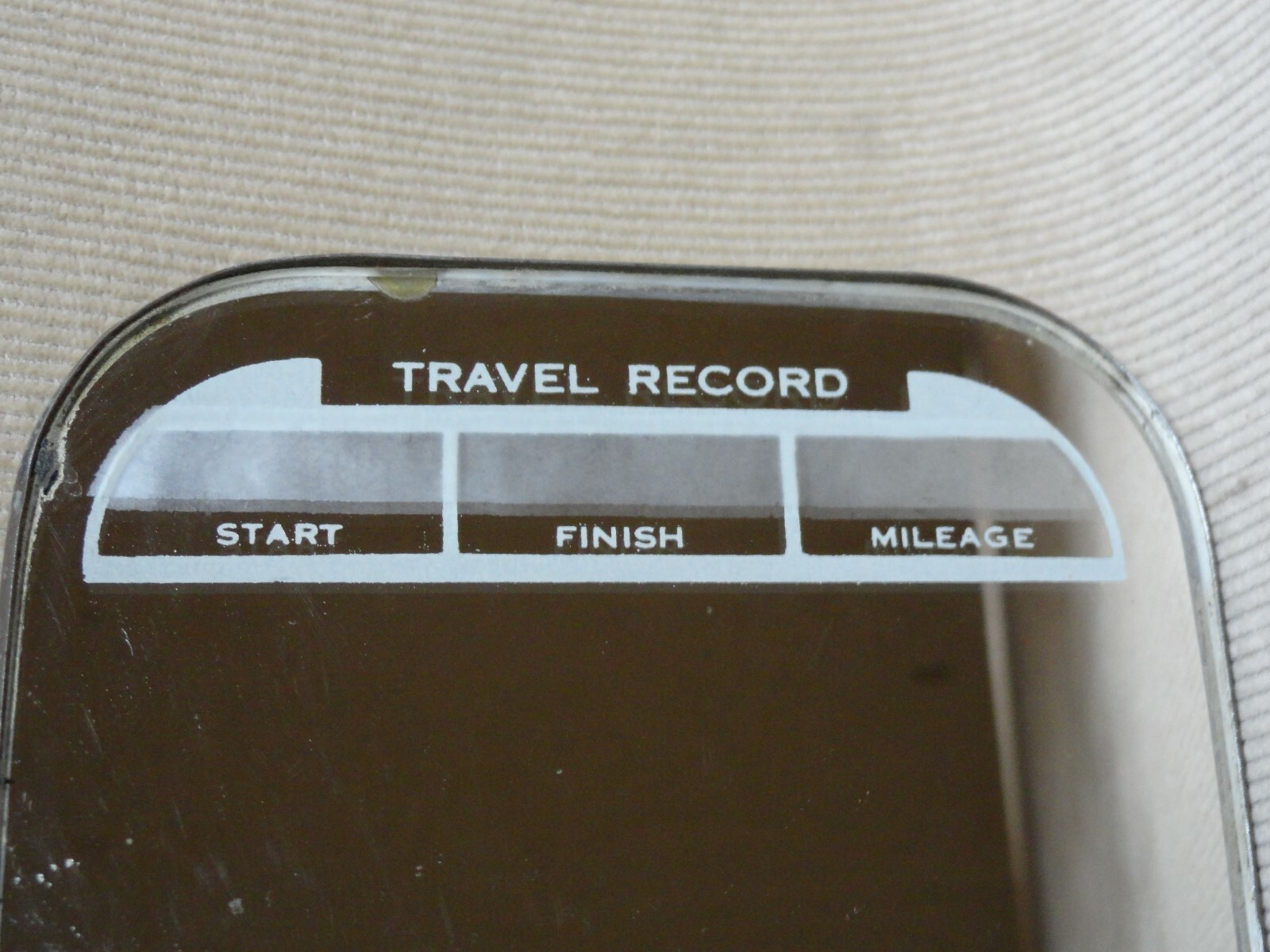 ORIGINAL Car Visor Clipon Mirror w/ Mileage & Service Record Fits Ford Chevy eBay