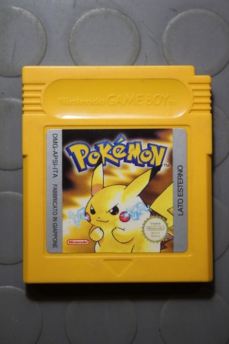 Nintendo Pokémon Yellow Game Boy Dmg-Apsi-Ita Tested Working No Bailouts