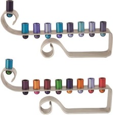 Aluminium Hanukkah Menorah with 9 Candle Holders Chanukah Menora Jewish Hanukiah