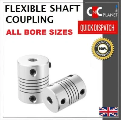 FLEXIBLE SHAFT COUPLING COUPLER STEPPER MOTOR CNC Flexible Wellenkupplung Kupplung Schrittmotor CNC 3D Drucker 3 4 5 6,35 7 8 10 mm