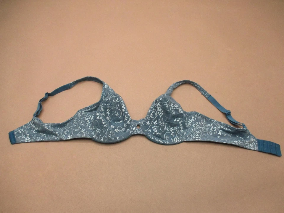 Sujetador Demi ajustable 36C Lilyette para mujer azul sin forro con aros cierre trasero 8T Foto 3 de 4