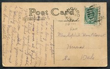 Alberta Split Ring Town Cancel Postcard "NORBO"