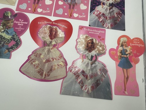Barbie Fashion Greeting Card VALENTINES DAY Vintage Lot Of 17 Cards - Picture 5 of 17