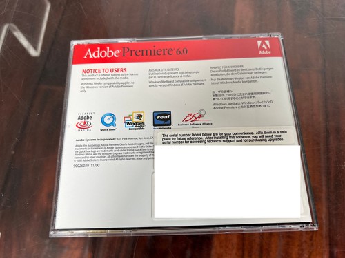 Adobe Premiere 6.0 Education Version For Mac - 2 Disc Set With Keys - Picture 8 of 8