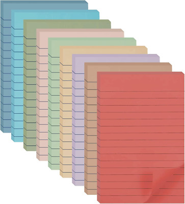 (9 Pack) Lined Sticky Notes 4X6 in Post Sticky Notes with Lines, 9 Aesthetic Vin