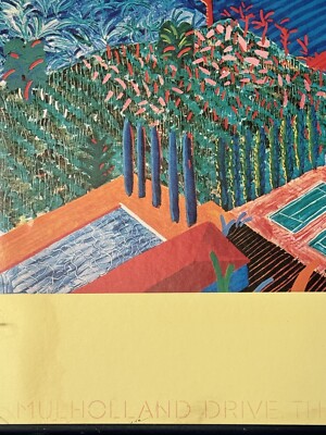 ORIGINAL DAVID HOCKNEY VINTAGE MODERN ABSTRACT LITHOGRAPH POSTER
