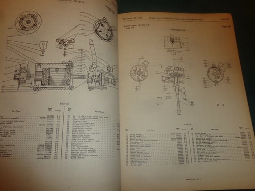 1940 DODGE TRUCK EARLY PARTS CATALOG / ORIG. 1/2 TON THRU 1-1/2 TON MODELS BOOK - Picture 7 of 12