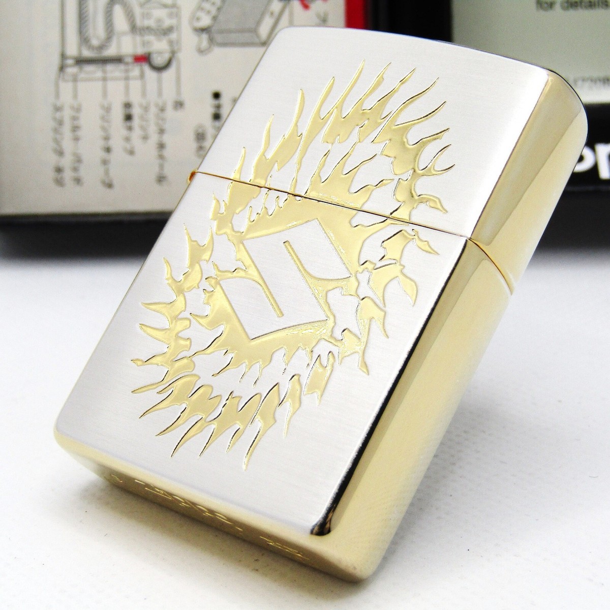 Suzuki Motor Double Sided Engraved Zippo Oil Lighter 1998 Mint
