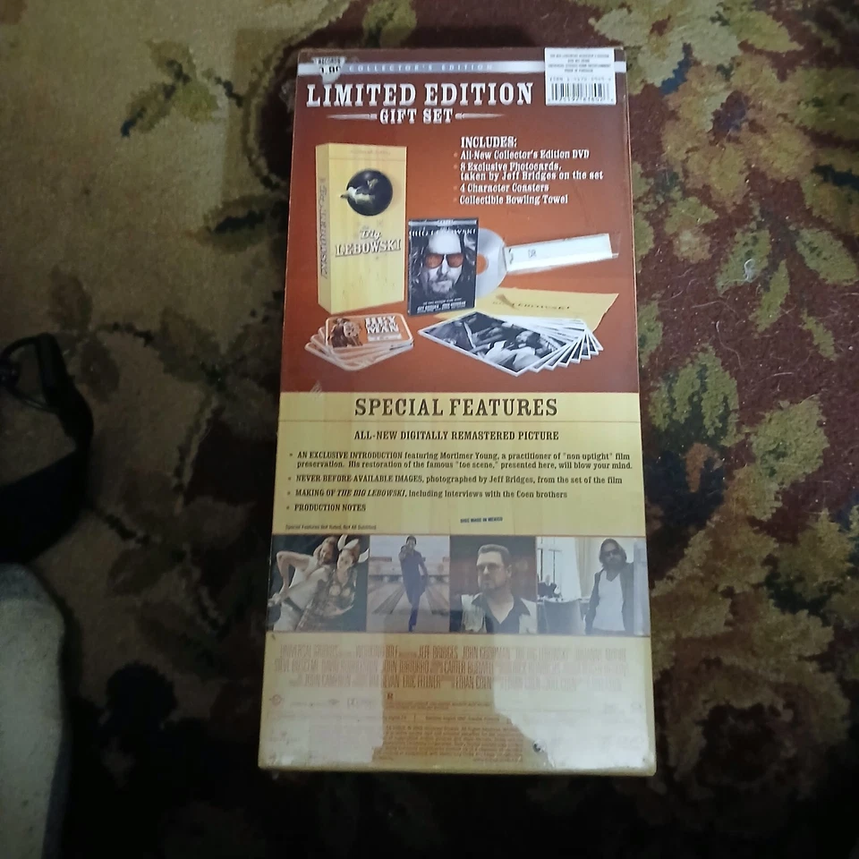 The Big Lebowski Achiever's Edition 2005 DVD Gift Set Read Foto 4 de 4