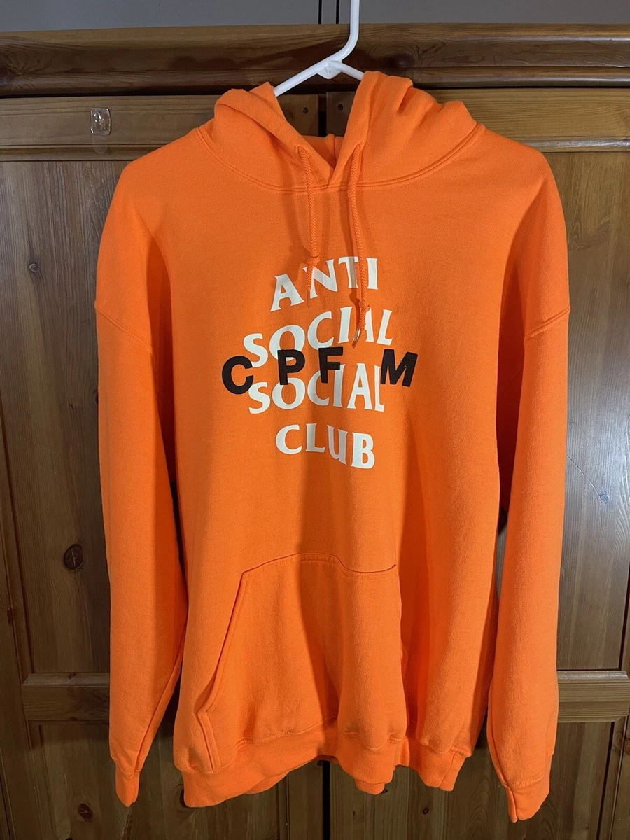 Anti Social Social Club Hoodie X Cactus Plant Flea Market (CPFM), Orange,  Size L