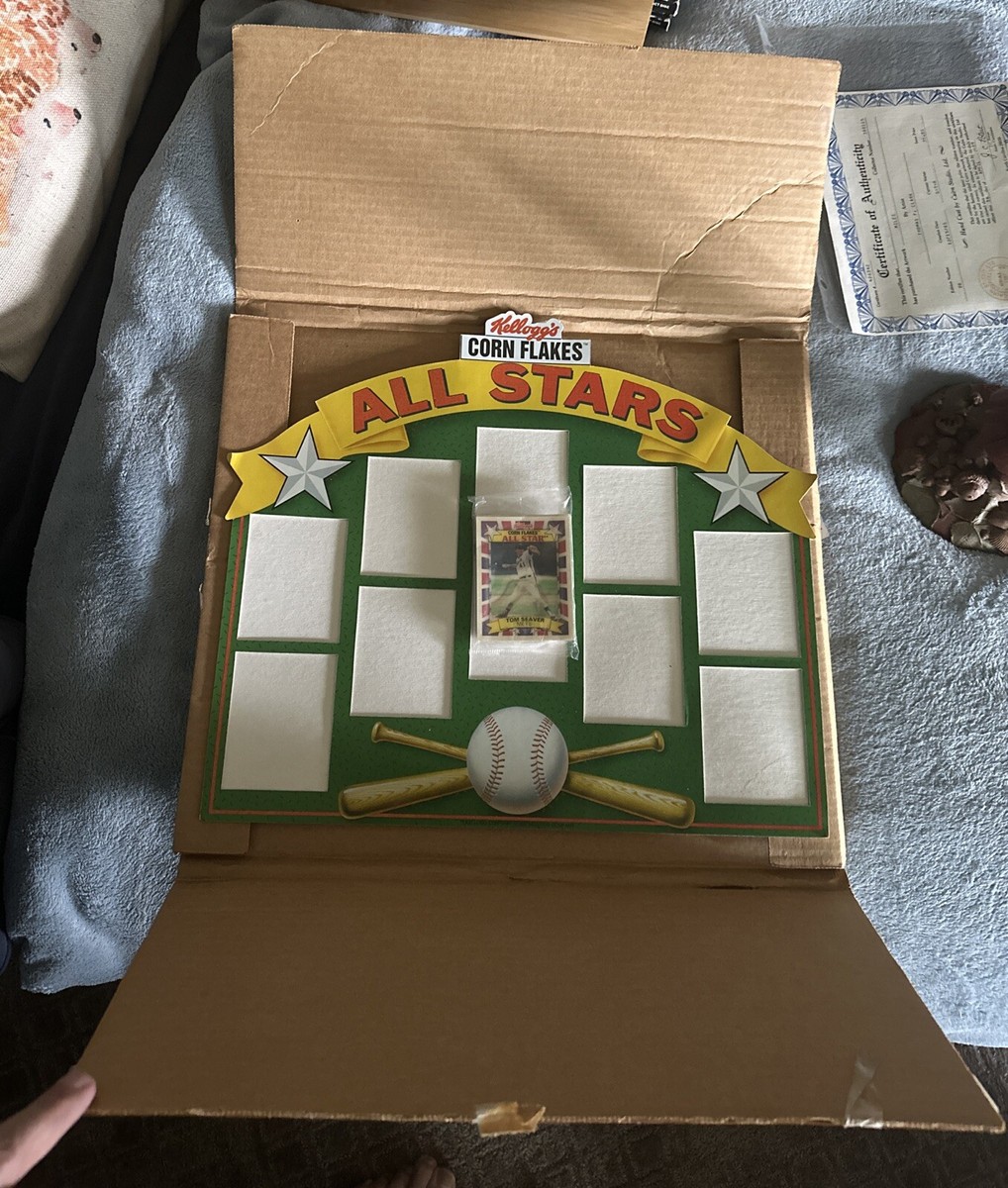 1992 Kellogg's Corn Flakes Baseball Card Display 10 Cards Tom