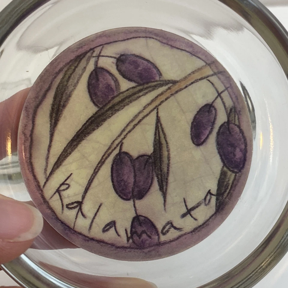 Vintage Set of 3 Glass Olive Oil Dipping Bowls Cork Bottomed - Image 3 of 4