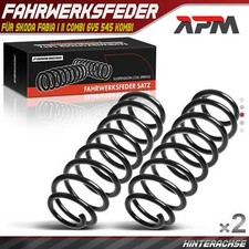 2x Fahrwerksfeder Federn Hinten für Skoda Fabia I II Combi 6Y5 545 Kombi