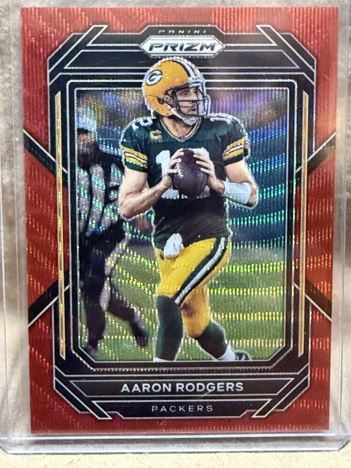 AARON RODGERS 2022 Panini Prizm RED WAVE #103 Packers 103/149