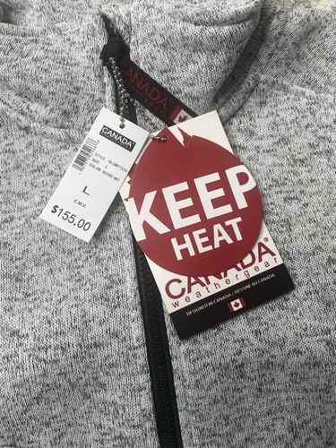 Canada Weathergear Jacket Full Zip Fleece Heather Gray Women's Size: L NWT!! - Picture 2 of 11