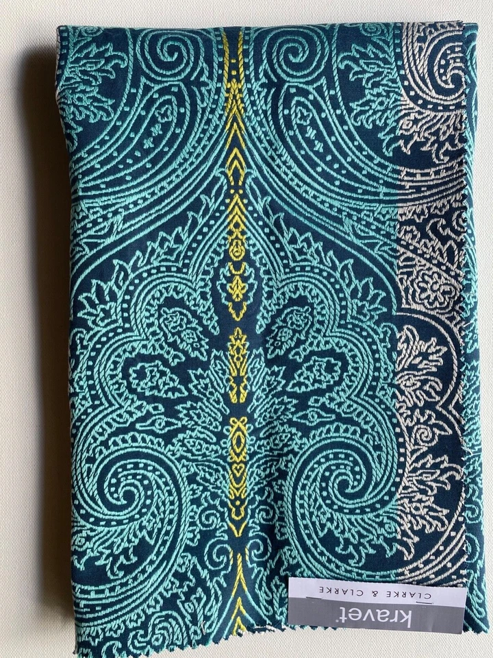 Kravet Clark & Clark Roxana Indigo 24" Foto 2 de 4