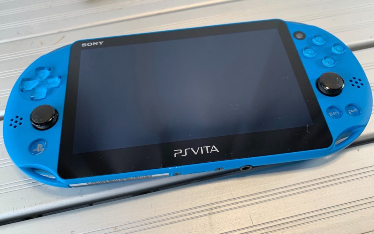 PlayStation PS VITA Aqua Blue PCH-2000 Only From Japan Junk PlayStation PS VITA Aqua Blue PCH-2000 Only From Japan Junk
