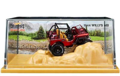 Hot Wheel Collectors RLC Exclusive 1944 Willys MB Jeep Red Display