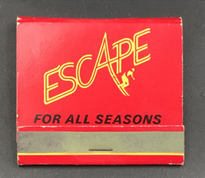 Escape Lodge & Condominiums Big Bear Lake CA Matchbook Full 30 Unstruck Skiing