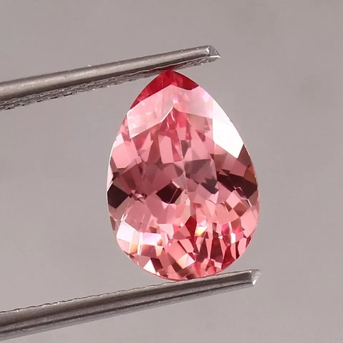 10x7 mm Natural Impecable Ceilán Padparadscha Zafiro Suelto Corte Pera Piedra... - Imagen 7 de 8