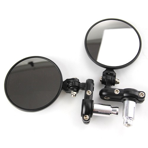 MOTORCYCLE 7/8" HANDLE BAR END REAR MIRRORS For SUZUKI GSXR600 GSXR750 GSXR1000 - Picture 6 of 12