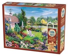 By the Pond 275 Large Piece Jigsaw Puzzle Cobble Hill New