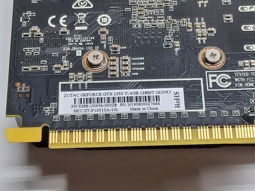 Zotac GeForce GTX 1050 Ti 4GB 128 Bit GDDR5 Graphics Card - Picture 5 of 5