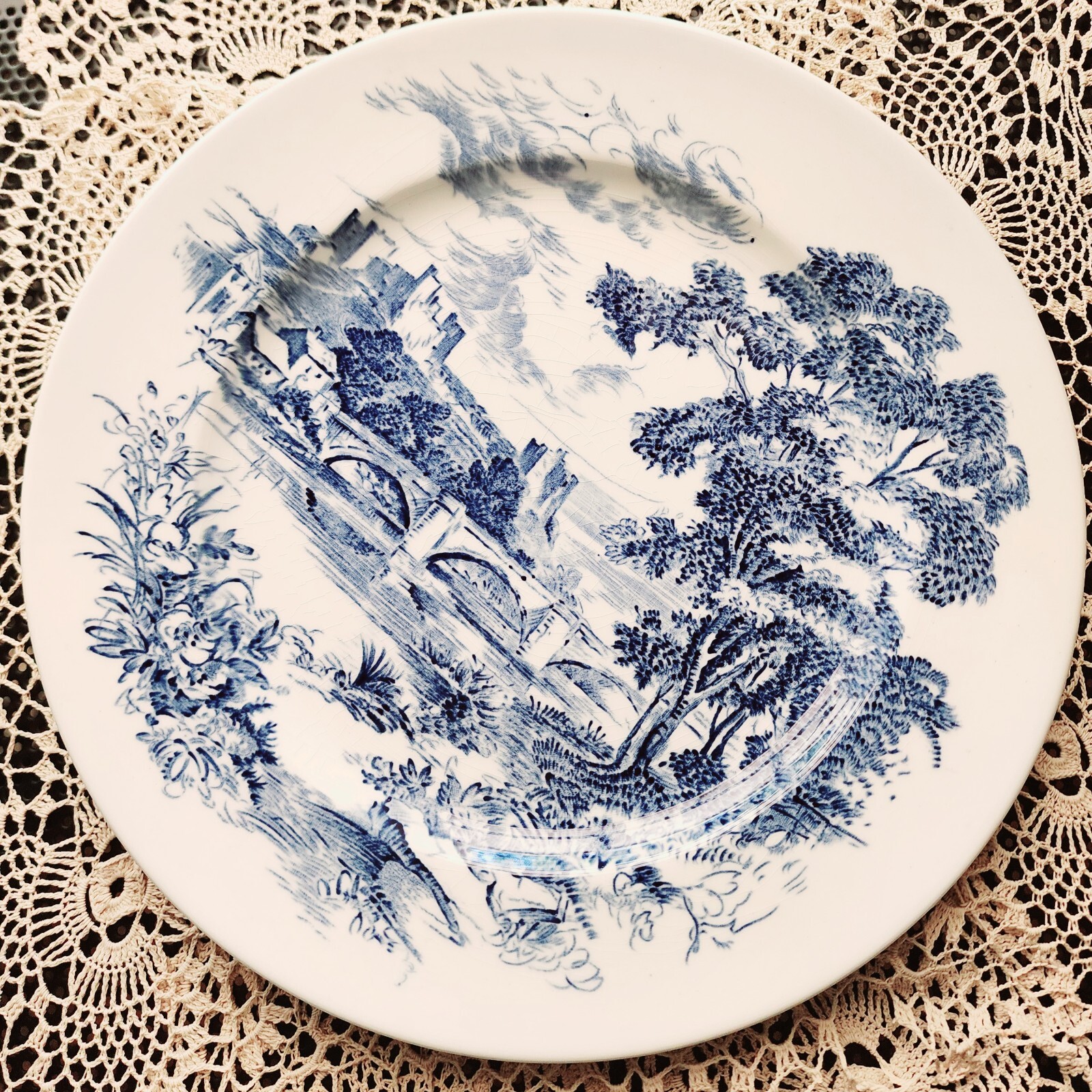 2 Enoch Wedgwood-Countryside Decorative Blue White 10