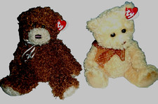 Toy Bear Lot-By Ty-2 Large Bears-Named Honeycutt the Bear & Shaggy the Bear
