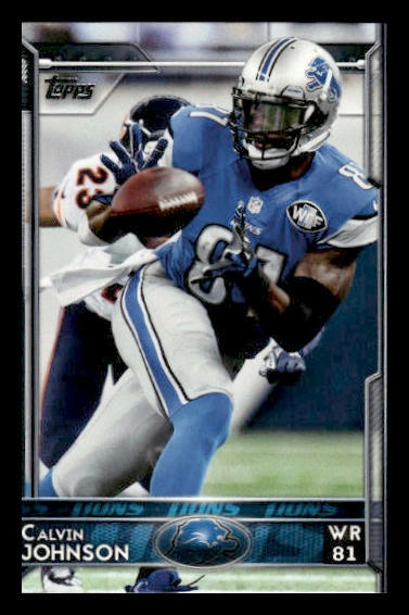 2015 Topps #70a Calvin Johnson Detroit Lions
