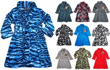 American Hero Boys Soft Plush Cozy Microfleece Flame Resistant Bathrobe