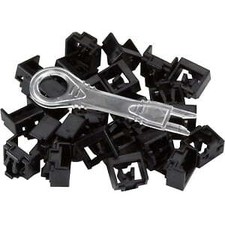 Black Box PL-AB-BK-25PAK Port Lock 25 Pack  Key Black