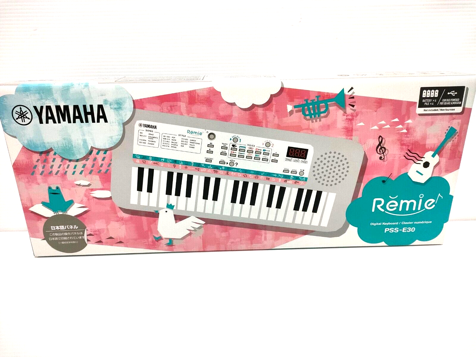 Teclado YAMAHA Mini Remie PSS-E30 Branco 