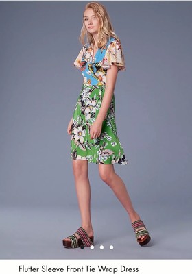 Diane Von Furstenberg Floral Wrap Dress 
