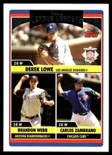Derek Lowe / Brandon Webb / Carlos Zambrano 2006 Topps U&H #UH214