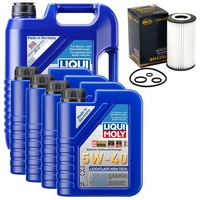 MotoröL Set High Tech 5W-40 Liqui Moly 9 Liter + ÖLfilter FüR Mercedes E-Klasse