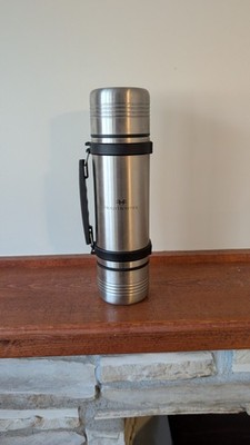 HollyFrontier Stainless Steel Vacuum Flask Set, Handle, Push Button Lid