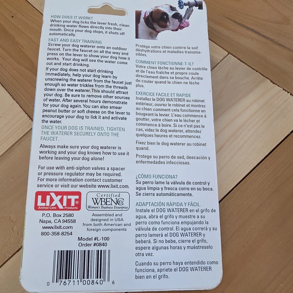 Fuente de agua Lixit L-100 840 - plateada Foto 2 de 2