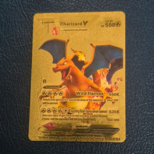 Pokemon TCG Charizard V Gold Foil/Foil EN Specialty V HP 508