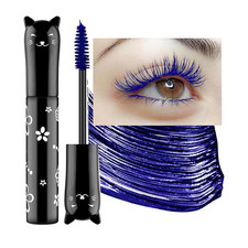 Blue Mascara For Eyelashes Waterproof Voluminous Natural Hypoallergenic Colored